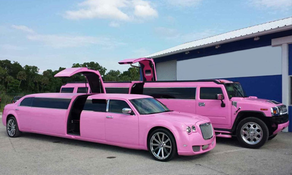 Pink Hen Limo Hire